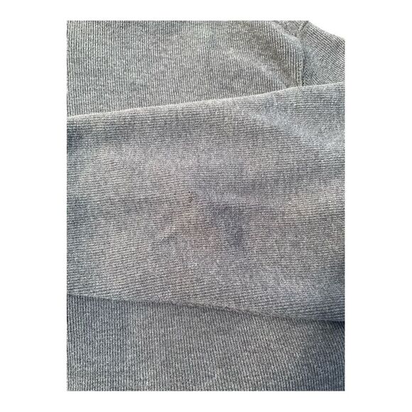 Tasso Elba Cotton Sweater Mens GRAY CHARCOALSize XXL  1/4 Zip Mock Neck Classic - Picture 9 of 15